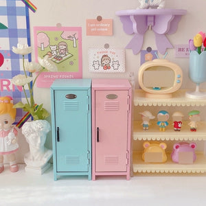 Cute Storage Mini Pink Locker for Desktop