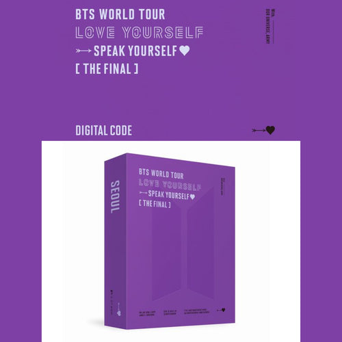 BTS OFFICIAL World Tour Love Yourself: SPEAK YOURSELF THE FINAL DIGITAL CODE + Weverse PO