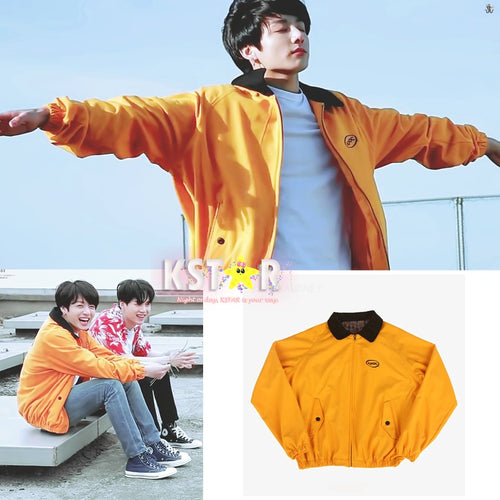 Jungkook's Style Euphoria Yellow Bomber
